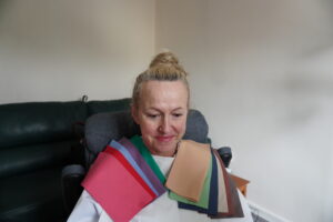 Client after her consultation
